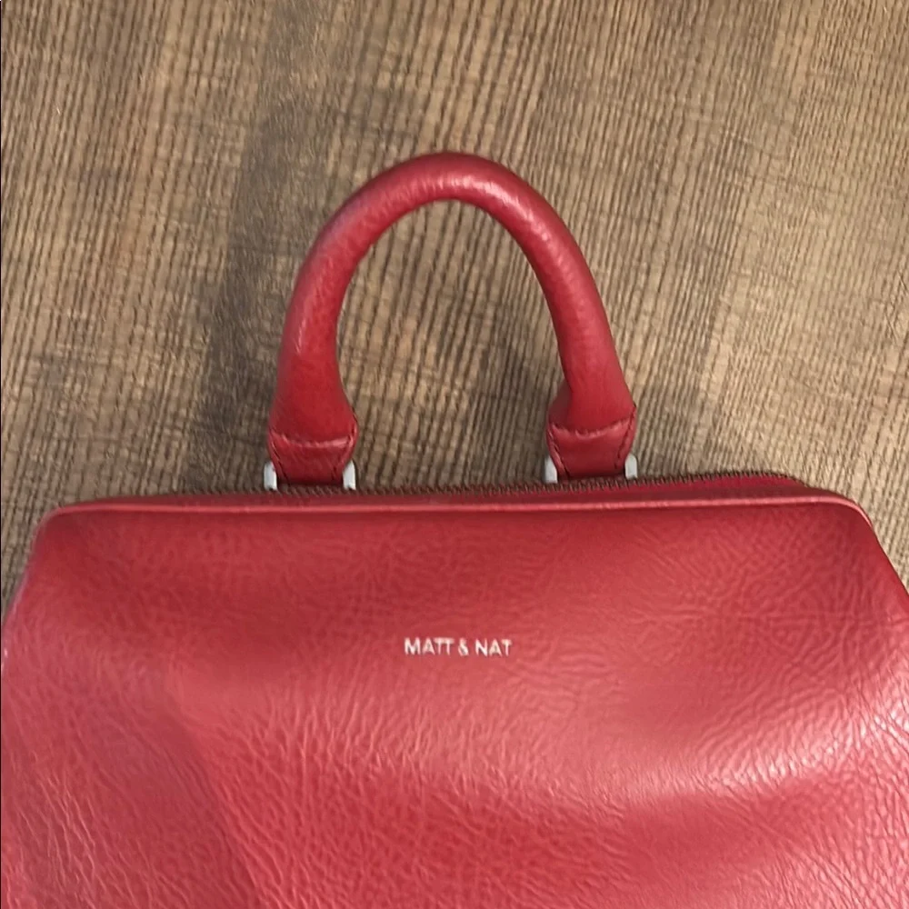 Matt & Nat Crimson Vegan Leather Backpack